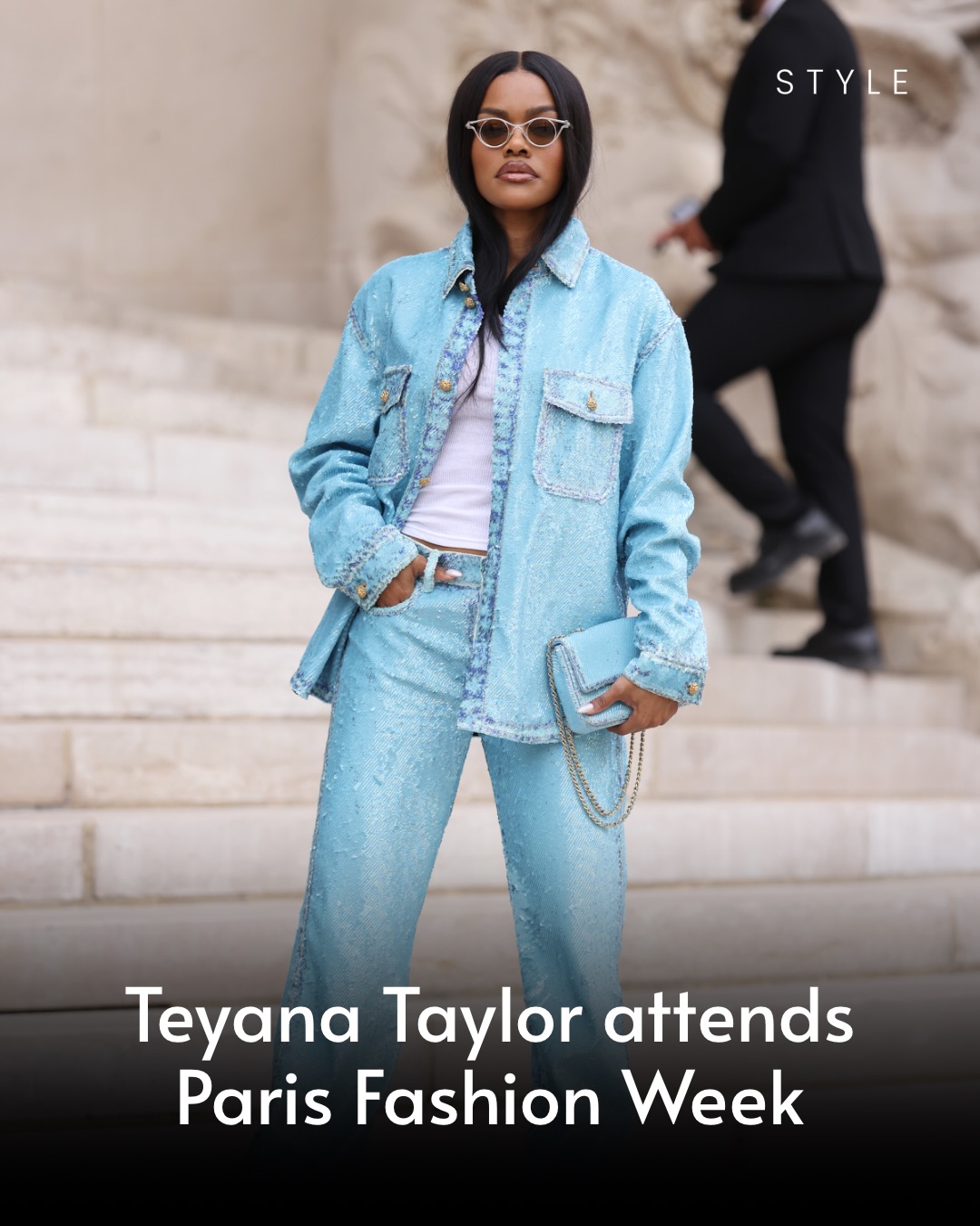 Teyana Taylor attends Chanel during Day Two of Paris Fashion Week - Haute Couture Spring/Summer 2026/2027 on July 07, 2026 in Paris, France. (Photo by Neil Mockford/GC Images)