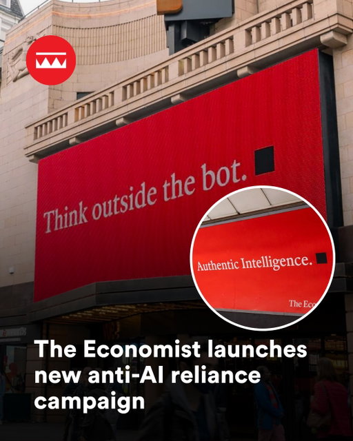 @theeconomist’s new anti-AI reliance campaign 🤖

The campaign addresses “cognitive surrender”, the growing tendency for people to accept AI-generated answers without applying their own critical thinking. It champions independent thinking, encouraging readers to question what they read rather than simply accepting AI-generated responses.

The work has an interesting backstory. It began as a series of speculative ads created by @cocoguncreative founder Ant, which went viral. The Economist has now brought the concept to life, commissioning Ant and his agency to launch the campaign across the UK and US.

#economist #ai #artificialintelligence