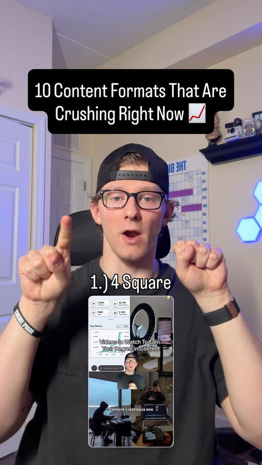 The best formats to use for your content 

Tap on the reels for the full video :)

Follow for more