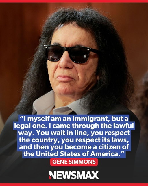 'WAIT IN LINE': KISS co-founder Gene Simmons praised America during a recent concert and contrasted illegal border crossings with his personal experience of becoming an American citizen through legal channels.⁣
⁣
Link in bio.