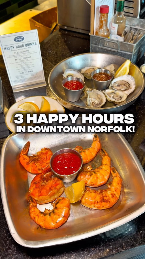 3 happy hours, one destination? Count me in! 🍸✨ #ad

@hiltonnorfolkthemain is serving up three unique happy hour experiences at @saltinenorfolk, @grainnorfolk and @varianorfolk!

Whether you’re in the mood for views, elevated cocktails, or a cozy wine bar atmosphere, there’s a vibe for every kind of night. Make an evening of it and hop between all three, or pick the one that matches your mood.

Be sure to stop by and check them! 

•

•

#downtownnorfolk #norfolkva