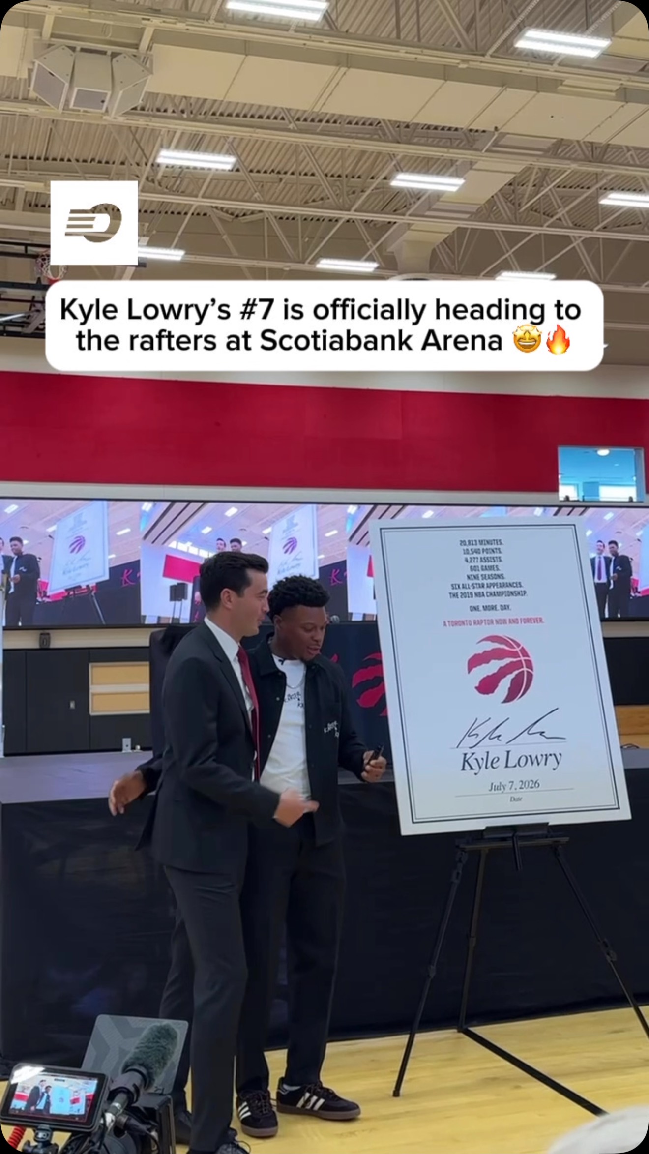 Raptors legend Kyle Lowry will have his jersey retired by the Toronto Raptors 👀🏀

#toronto #raptor #nba