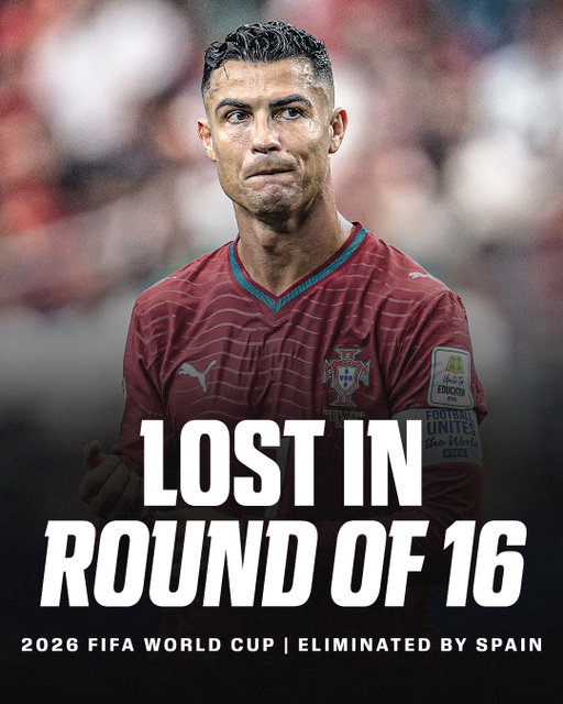 Cristiano Ronaldo’s World Cup career comes to an end. Six tournaments. A record 27 World Cup matches without ever lifting the trophy. The one prize that never became his 🏆💔