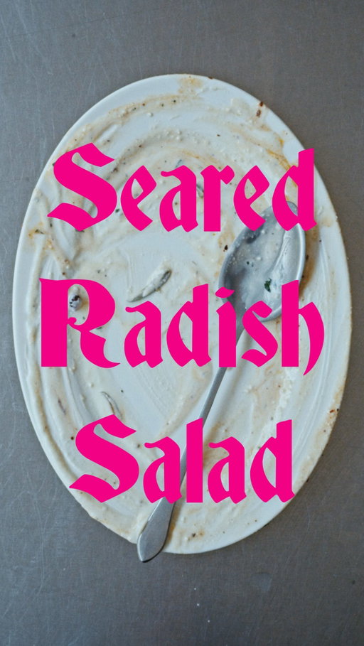 Seared Radish Salad with Whipped Feta - Another Day In Paradise

I love roasted vegetables in salads, especially radishes. This one’s got everything to keep your mouth, mind and body happy. Full recipe will be on my newsletter this Sunday.