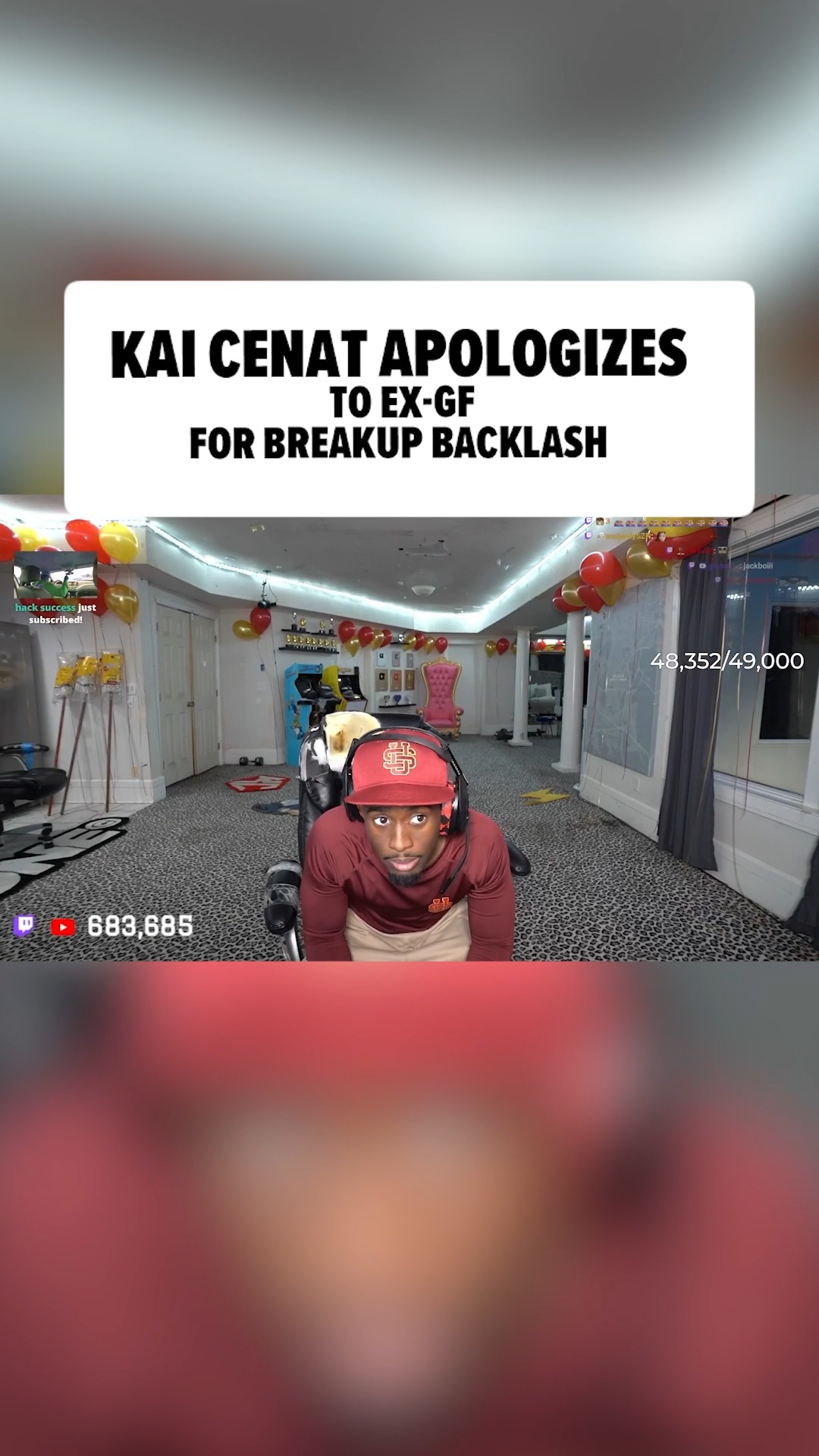 🗣️❤️‍🩹 Kai Cenat took time during his Streamer University announcement to apologize to his ex, Gigi, months after their breakup. Following their split, Gigi was torched online as rumors spread that she had cheated on Kai.