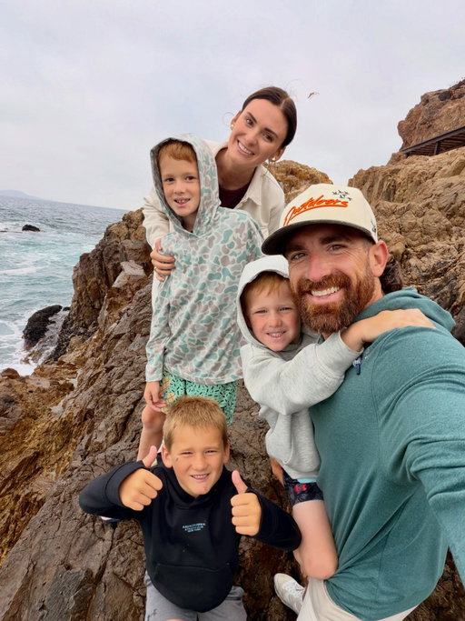 A little family exploring in paradise this morning @puntabrava