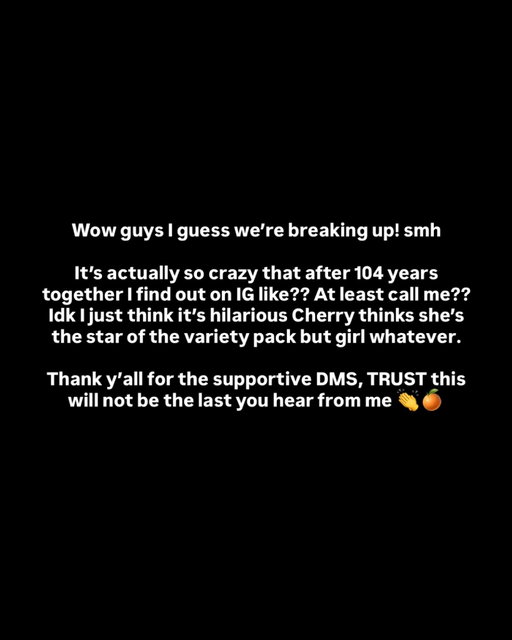before you hear it from anyone else #OrangeYouGladImTheBest 🙄