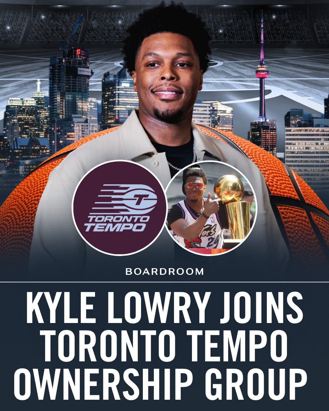 Kyle Lowry’s Toronto ties keep getting stronger.⁠
⁠
Today, the 2019 champ signed a one-day contract to officially retire as a Raptor, closing out a nine-season run that made him the franchise’s all-time leader in assists, three-pointers, steals, and triple-doubles.

Now, Lowry and his wife, entrepreneur and philanthropist Ayahna Cornish-Lowry, are joining the Toronto Tempo ownership group, helping build the era of woman’s basketball in the city where he became a legend.⁠
⁠
(via @torontotempo, @raptors)