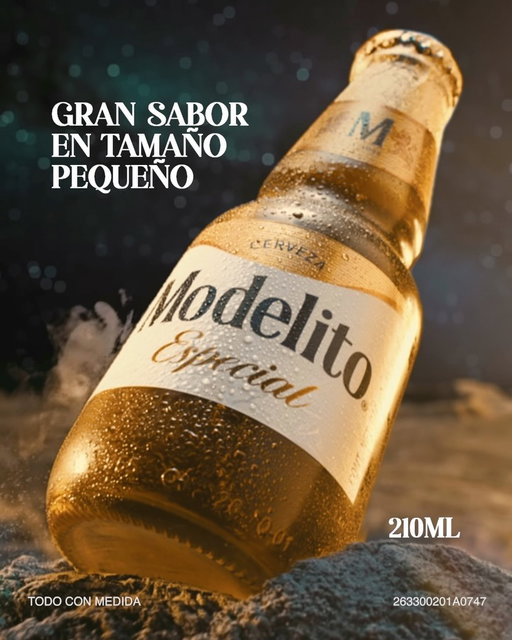 NUEVA MODELITO🍺🤏🏻Gran sabor en tamaño pequeño. #ModelitoLoHaceEspecial