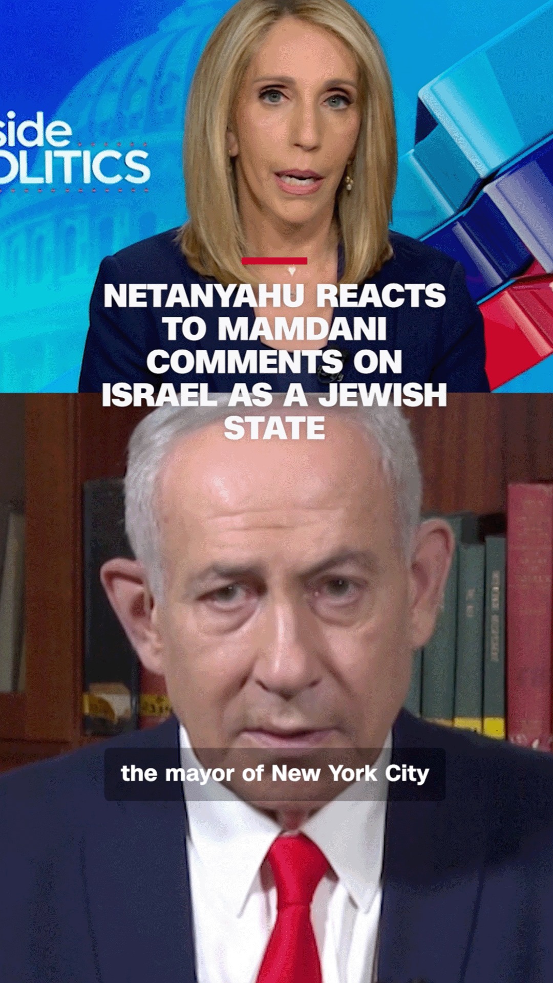 Responding to New York City Mayor Zohran Mamdani (D), Israeli Prime Minister Benjamin Netanyahu defended Israel as a Jewish state, saying his country exhibits "equality" and is the only democracy in the Middle East.