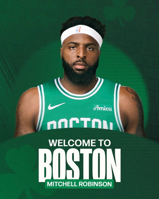 Big Country's coming to Boston 🤠⁣
⁣
Welcome to the Celtics, @mrobinson23_