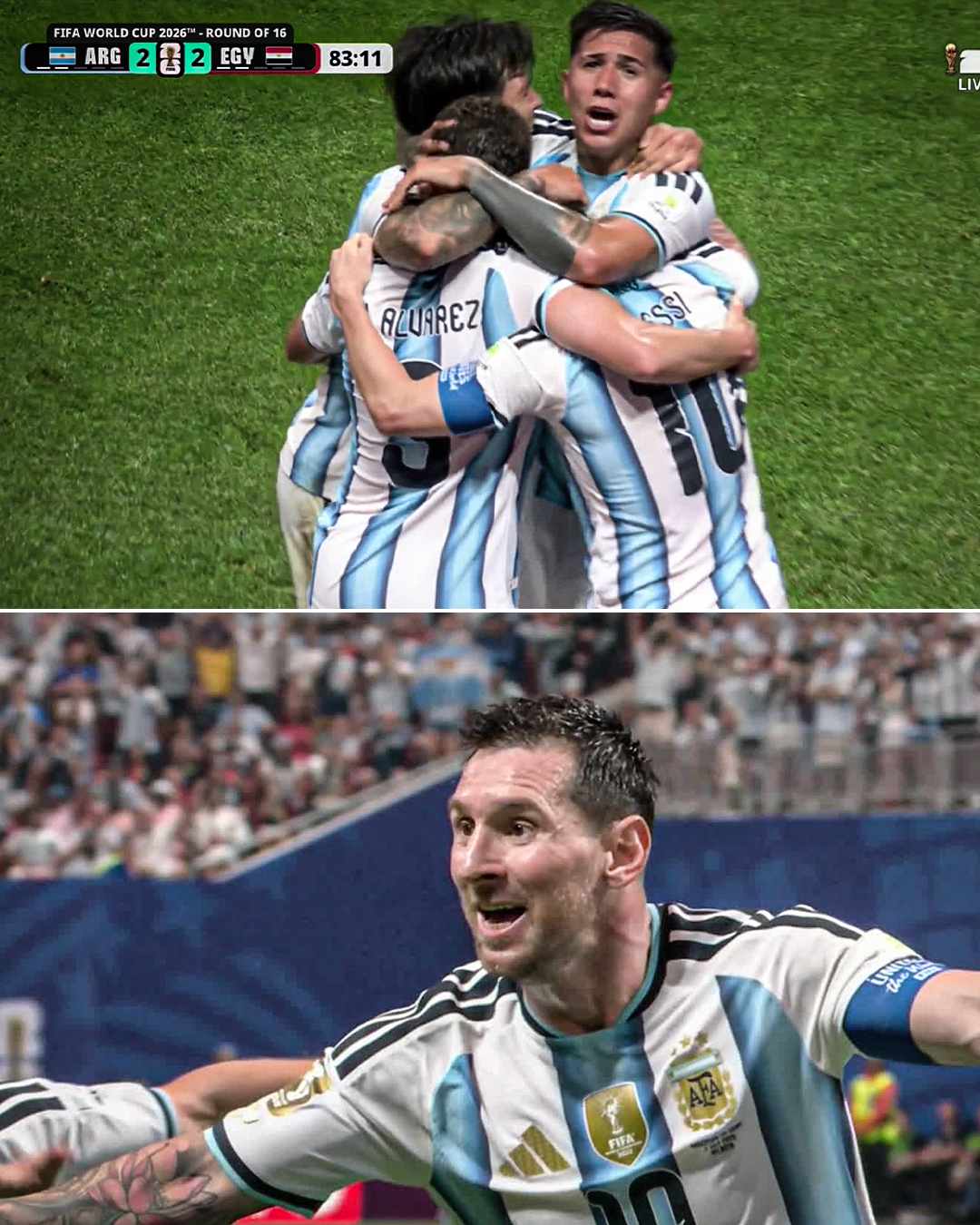LIONEL MESSI HAS EQUALIZED AGAINST EGYPT!

ARGENTINA STORM BACK FROM 2-0 DOWN 🤯