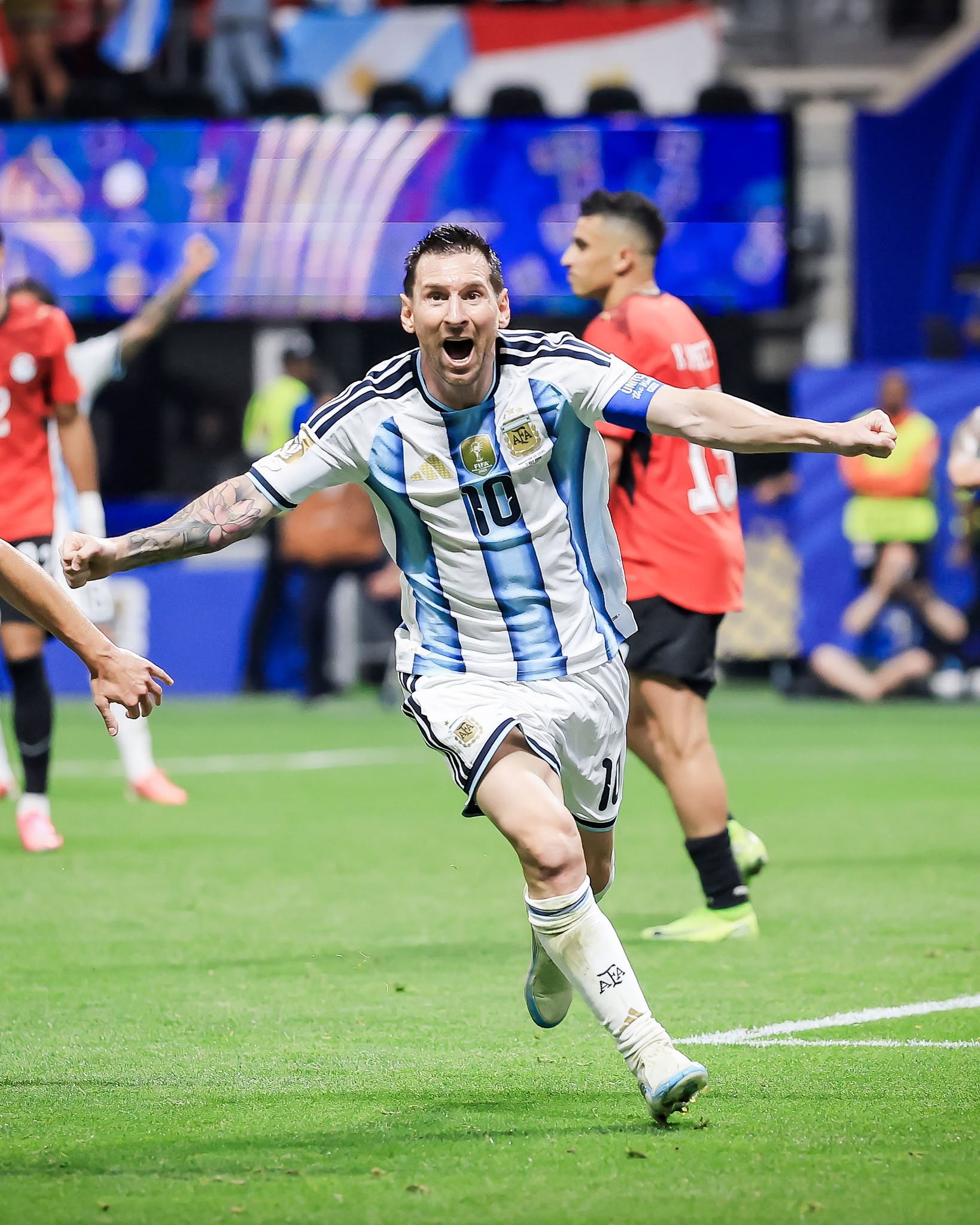 LIONEL MESSI GOAL AND ASSIST.

WHEN ARGENTINA NEEDS HIM.

OF COURSE 🐐