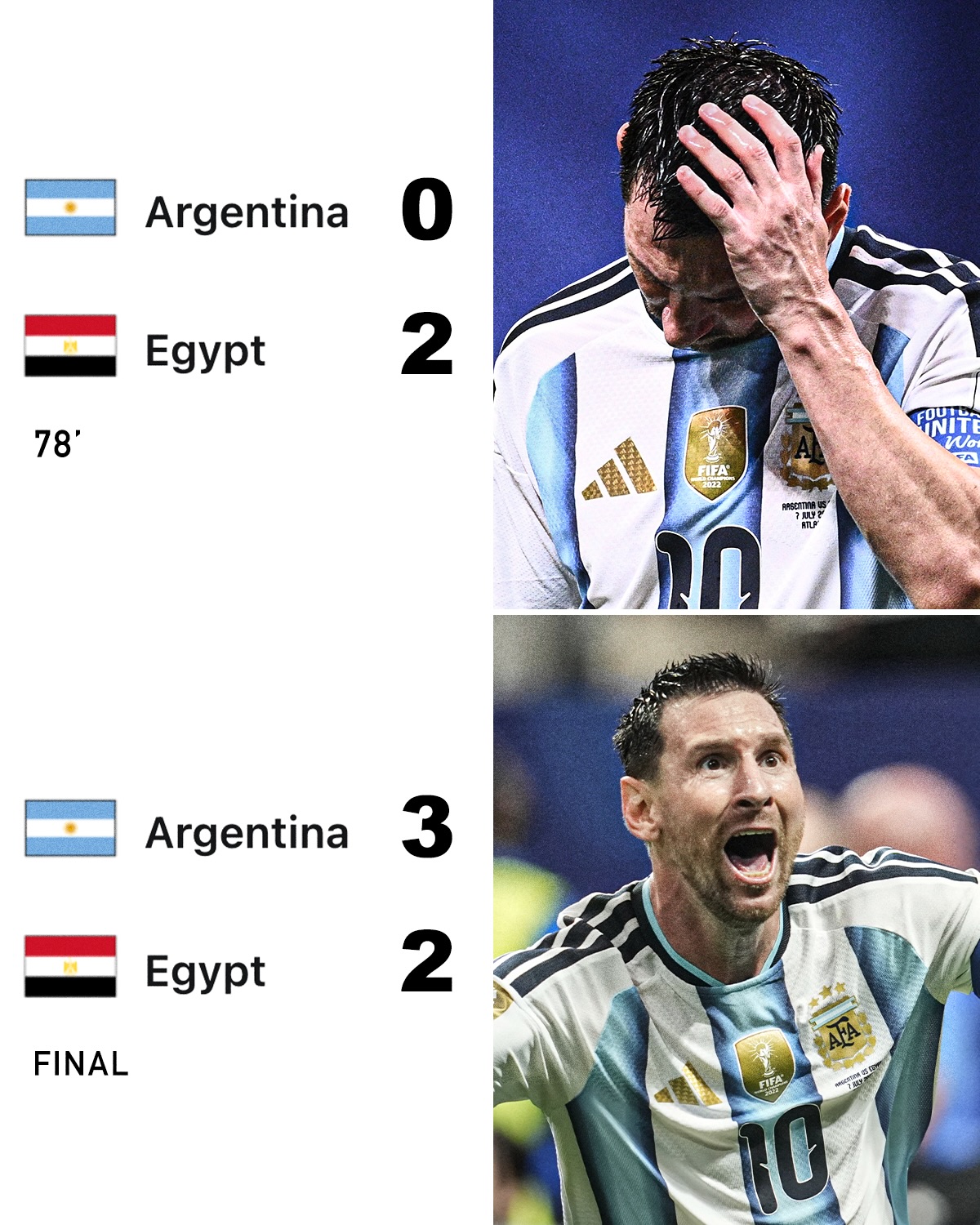 LIONEL MESSI AND ARGENTINA PULL OFF ONE OF THE MOST RIDICULOUS COMEBACKS IN WORLD CUP HISTORY 😱

FROM DOWN & OUT TO MOVING ON TO THE QUARTERFINALS 🇦🇷