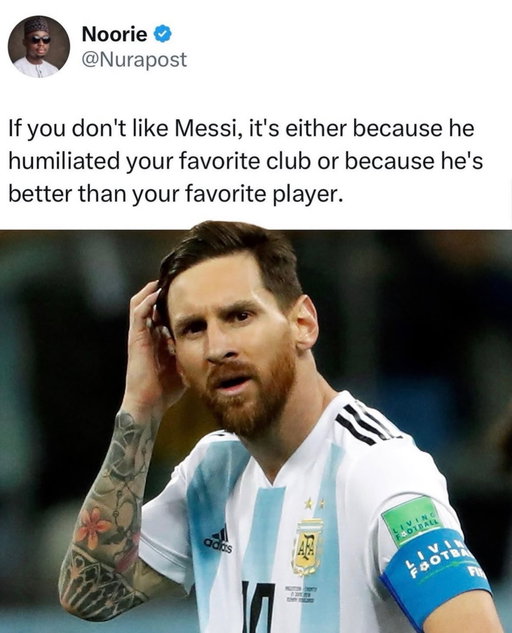 How could anyone hate Messi? 😅