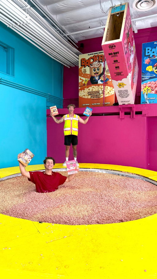 Nothing better than a bowl of Backflip Cereal🤌 Coming to Target on July 19th!! @backflipbreakfast