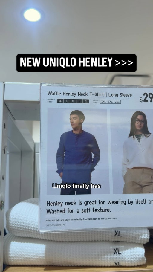 Fell to my knees in Uniqlo when I saw this. I’ve been looking for a decent Henley that doesn’t cost $60+ for so long.😭

Really happy that this item fits like a normal shirt and is thinner than the waffle knit long sleeve. 

@uniqlousa thank you 🤌🏻
.
.
men’s fashion, Henley shirt, Uniqlo, men’s style, men’s outfits, male fashion creator
