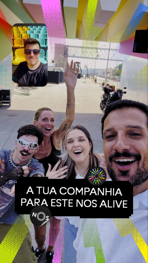 E NOS passamos-te o telefone a ti para que não percas nada do que se passa no NOS Alive 😌

Com o @renatoduarteee, @ritagarcez, @madalena_abecasis, @petercastrotv e @bernas19, nos dias 9, 10 e 11 de julho, no Passeio Marítimo de Algés, mas também aqui, em @nosportugal 🤳

Segue-nos e acompanha tudo o que acontece nos quatro cantos do recinto 💫