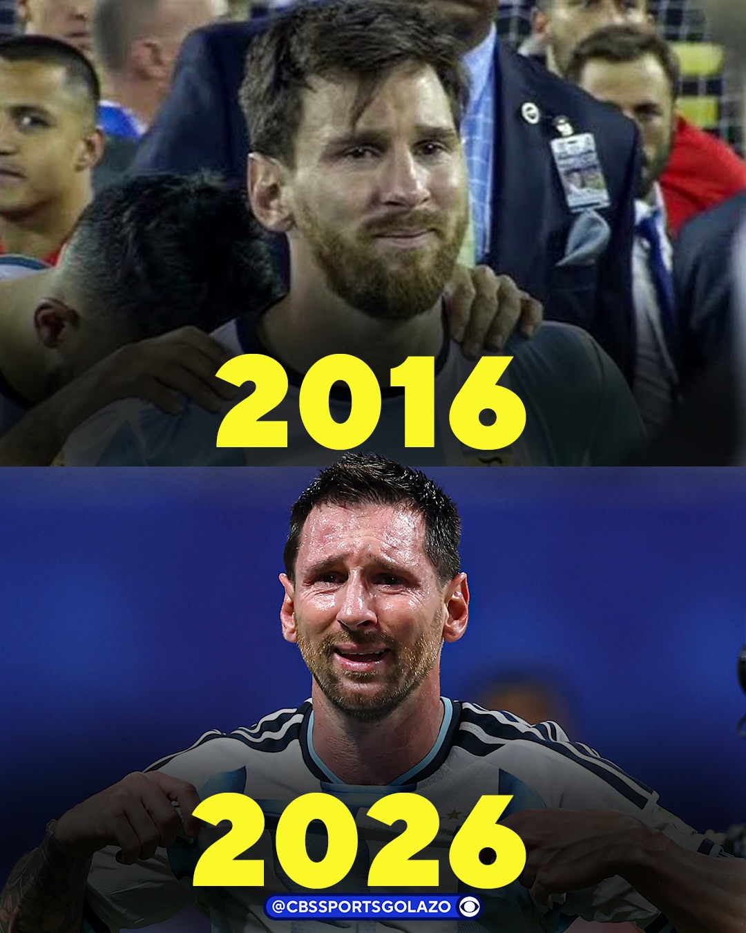 10 years ago, Lionel Messi was left in tears after losing the Copa América final and announced his retirement from international football.

Today, those tears were of joy ❤️

He led Argentina to an all-time great World Cup comeback against Egypt as he continues his pursuit of a second World Cup title 🇦🇷