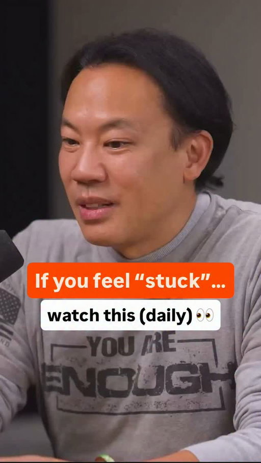 Jim Kwik was about to quit school. His brain felt broken, he had no direction, and nobody had ever stopped to ask him what he actually wanted. Until one man did.

Jim told this story on the No Magic Pill podcast and I could not stop thinking about it. He sat down with a very successful mentor, admitted he was quitting, and the mentor asked him one question nobody had ever asked before. 

Why are you in school? What do you want to be, do, have, contribute? Jim had no answer. He had just assumed you go to school, get a job, follow the path. The mentor handed him sheets of paper, made him write down his dreams and aspirations by hand, and then grabbed the pages out of his hands and started reading them. Jim was terrified. One of the heaviest burdens of not feeling enough is the fear of being judged. And here was this successful man reading the dreams Jim had never shared with anyone. And then the mentor spread his fingers apart and said, Jim, you are this close to everything on this list. He then moved his fingers to the sides of Jim’s head and said, it is what is in between these ears that is the key. 

Ask a new question and you get a new answer. That one conversation changed the direction of his entire life.

The episode is live now. Click the link in the bio to listen. @jimkwik @nomagicpillpodcast