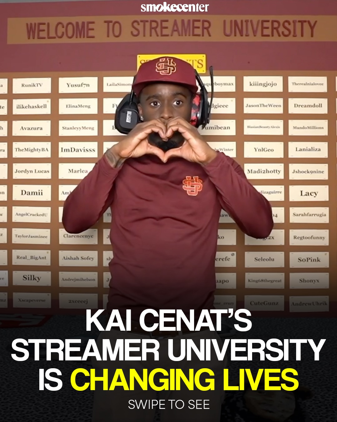 Over 120 new “students” were accepted into Kai Cenat’s Streamer Univeristy last night during Kai’s return to streaming after a 9-month hiatus.   Over 1 million people applied, and over 1 million people tuned into his stream, hoping that they were chosen for the highly coveted opportunity. Kai went through all 120+ streamers who made the University, shouted them out and went into their stream to show their reaction to his over 1 million live viewers.  Streamers who only had 1 viewer all of a sudden had thousands or even tens of thousands of people watching them all of sudden. Streamers who thought they might never blow up, suddenly did in an instant.

Kai also announced that Streamer University will be an annual event, giving a platform to people who are chasing their dreams in the streaming industry every summer.  Regardless of if you like or don’t like streaming, it is hard not to respect Kai giving back to the community who made him such a prominent figure in the social media and entertainment world today.