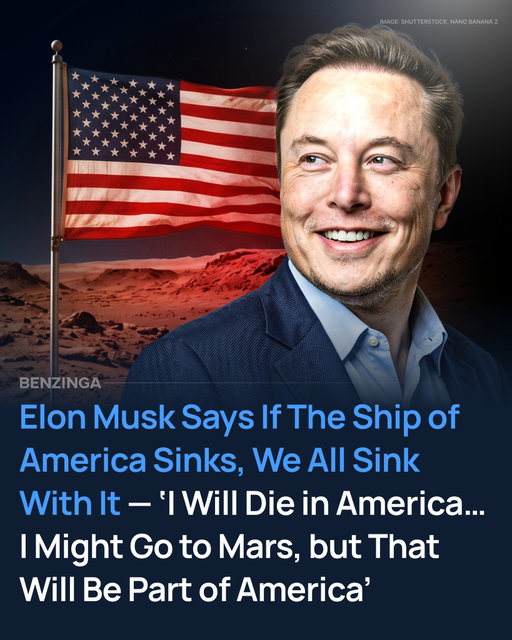 Elon Musk compared America to a ship carrying everyone, from workers and entrepreneurs to investors and billionaires. Speaking at a Wisconsin town hall in 2025, he said that if “the ship of America sinks,” everyone sinks with it.

Musk’s point was that no company or investor is fully protected if the country’s economic foundation weakens. Businesses can expand globally and investors can diversify, but America’s long-term stability still affects the broader economy.

His comment about possibly going to Mars was more of a punchline than the main message. Musk said he would die in America and joked that even if he went to Mars, it would still be “part of America.”

The article also notes that SpaceX’s near-term focus is not only Mars, but first building a self-sustaining city on the Moon. Musk has said the Moon allows for faster testing, launches and development before attempting a permanent Mars settlement.

Beyond rockets, Musk has increasingly focused on the infrastructure needed for future technologies, especially AI. The article points to companies building AI data centers as part of the larger opportunity created by rising demand for computing power.

The broader takeaway is that Musk sees America’s competitiveness as practical, not just political. Whether people are building companies, launching rockets or investing in new technology, they all depend on the same economic base staying strong.