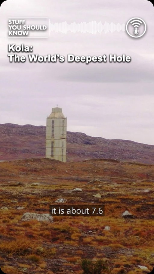 During the Cold War all eyes were on the Space Race between the US and USSR. But there was another, overlooked race too and it went in the opposite direction. #coldwar #stuffyoushouldknow #ussr #kola #borehole