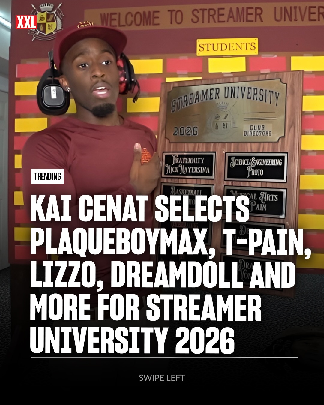 Kai Cenat selects PlaqueBoyMax, T-Pain, Lizzo, DreamDoll and more for Streamer University 2026 👀