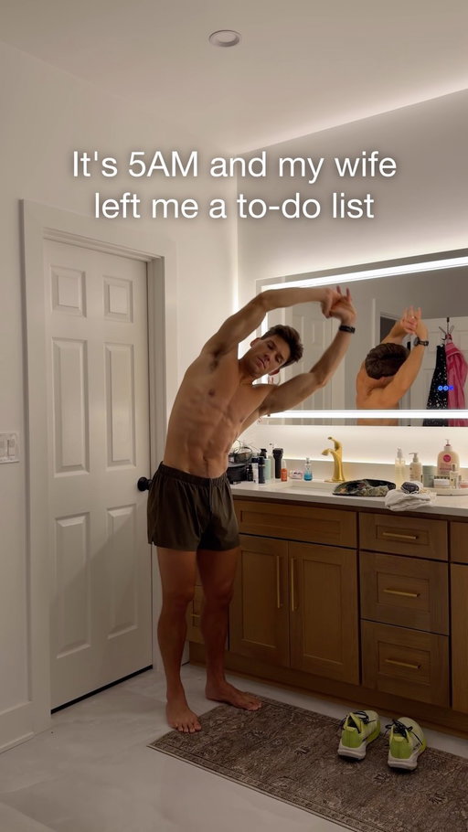 Knocking out my honey-do list before the day starts!