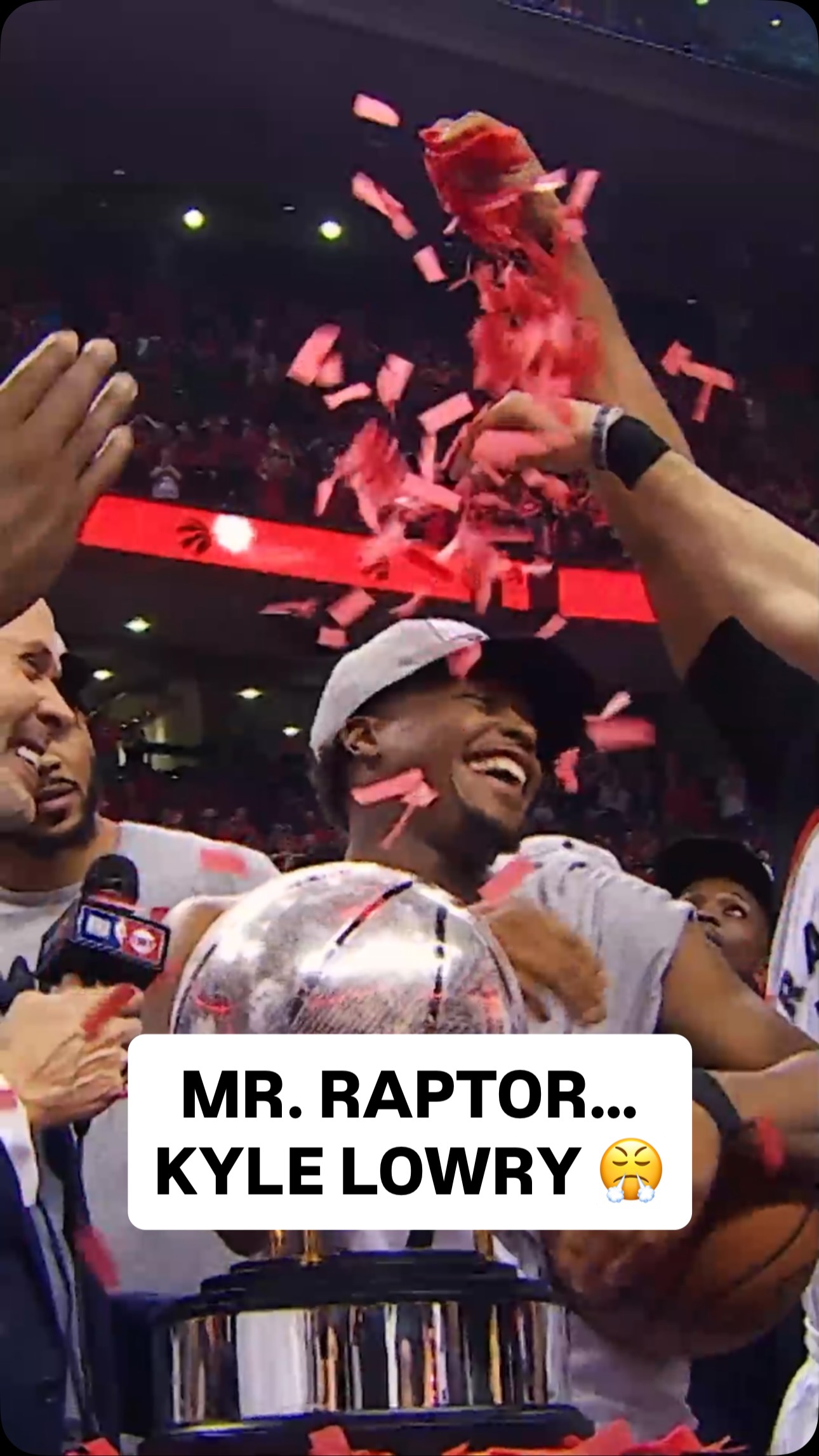 “Greatest Raptor of all-time.” 🔥 9 seasons in Toronto.
7 straight postseason runs. 6 straight All-Star selections.
2019 NBA Champion. MR. RAPTOR... KYLE LOWRY.