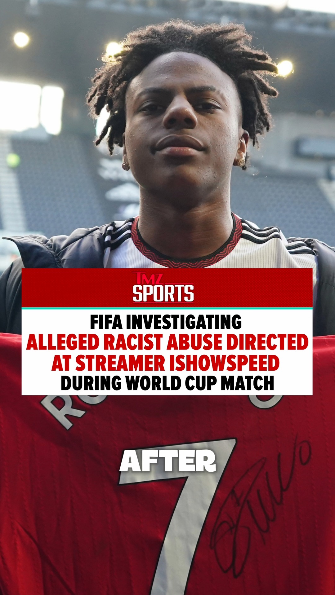 FIFA has opened an investigation after IShowSpeed was allegedly subjected to racist abuse during Argentina’s World Cup match vs. Cape Verde.

The incident comes just days after Kylian Mbappé was also targeted with racist abuse. FIFA says there is zero tolerance for discrimination. ⚽ 🚫