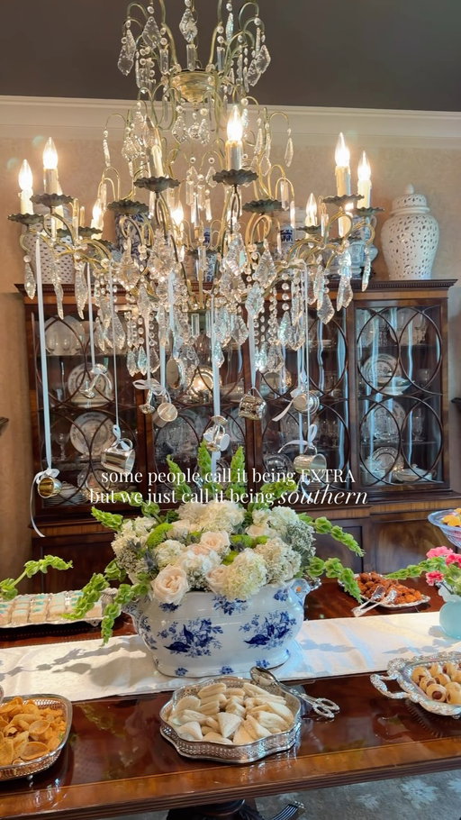 Some call it extra… we just call it Southern ☺️

It’s never about being over the top—it’s about making people feel loved. And that’s a tradition I’m happy to keep alive!

+ It’s all in the details! A few notable things we added to this classic southern baby boy shower:

• new and heirloom outfits on satin padded hangers 
• BIG floral arrangements for centerpieces 
• a sweet kids table for the little girls 
• petite fours with baby’s initials from @edgarsbakery 

Want links to exact and similar items we used to decorate for this southern baby shower?

Comment SWEET and I’ll send you more details! 👇🏼