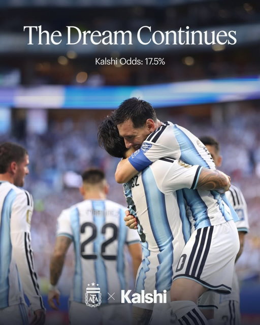History Continues 🇦🇷

Repeat World Champions? Kalshi Says 17.5%