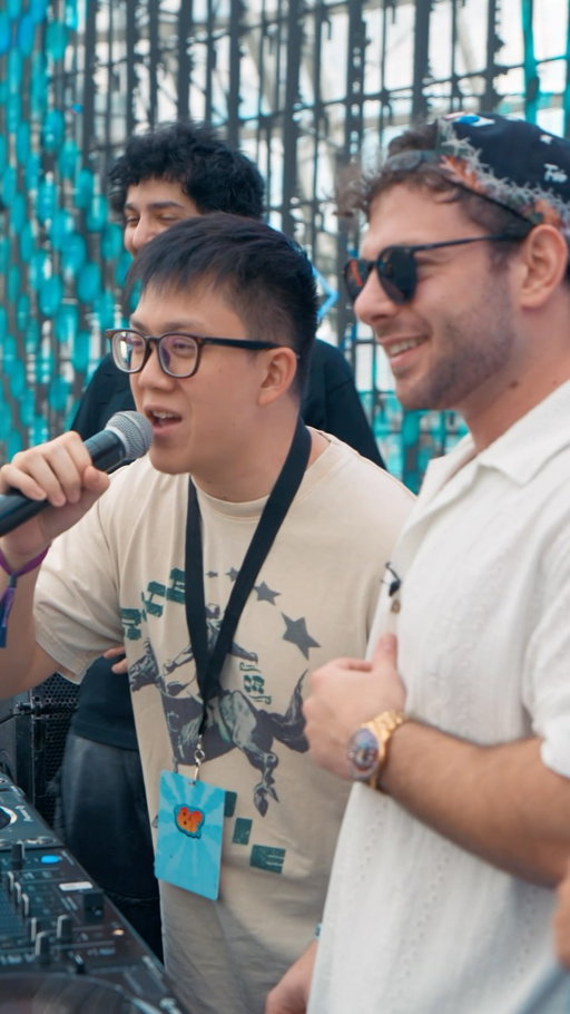 DJ at a FESTIVAL CHALLENGE 👀🎵 #challenge #funny #fyp
