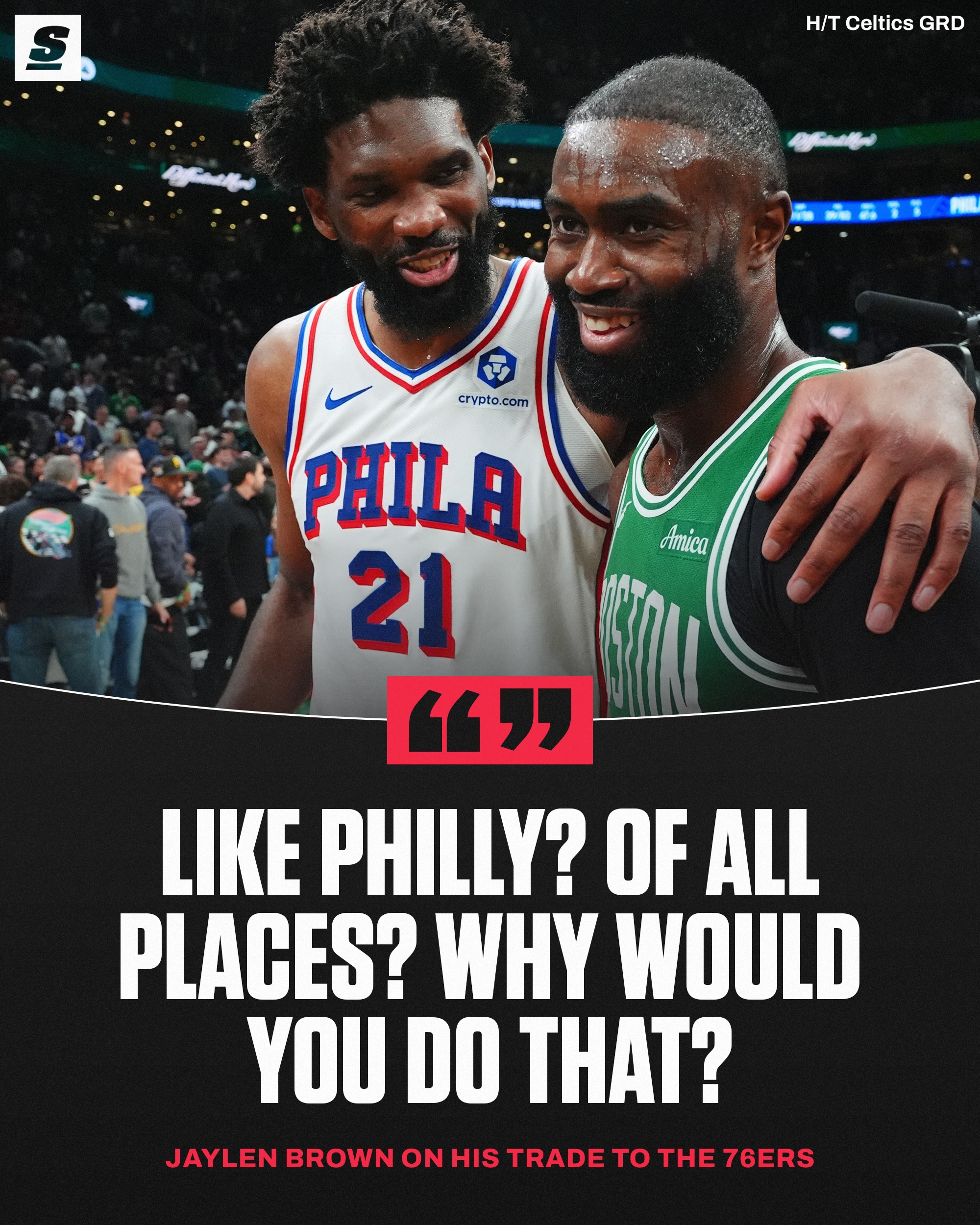 Jaylen Brown was just as shocked as all of us. 😂
[via @greenrunsdeep]