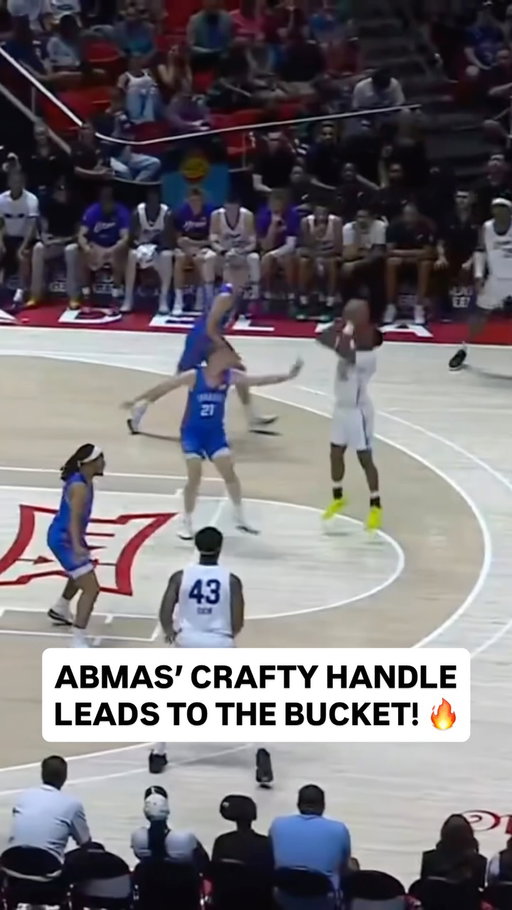 @maxabmas shows off his HANDLE then spins into the midrange jumper! 🎯 Salt Lake City Summer League on Prime, ESPNU, NBA TV <link in bio>