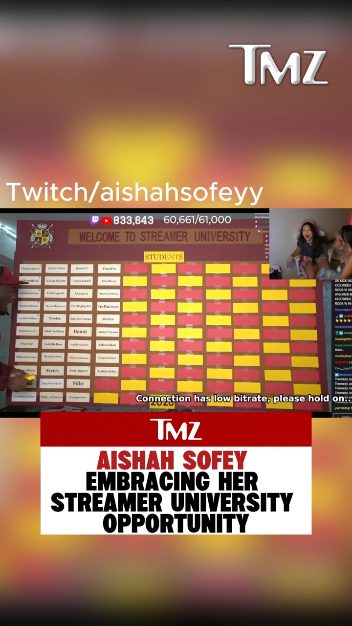 Aishah Sofey says she's ready to prove herself at Streamer University. 🎓
