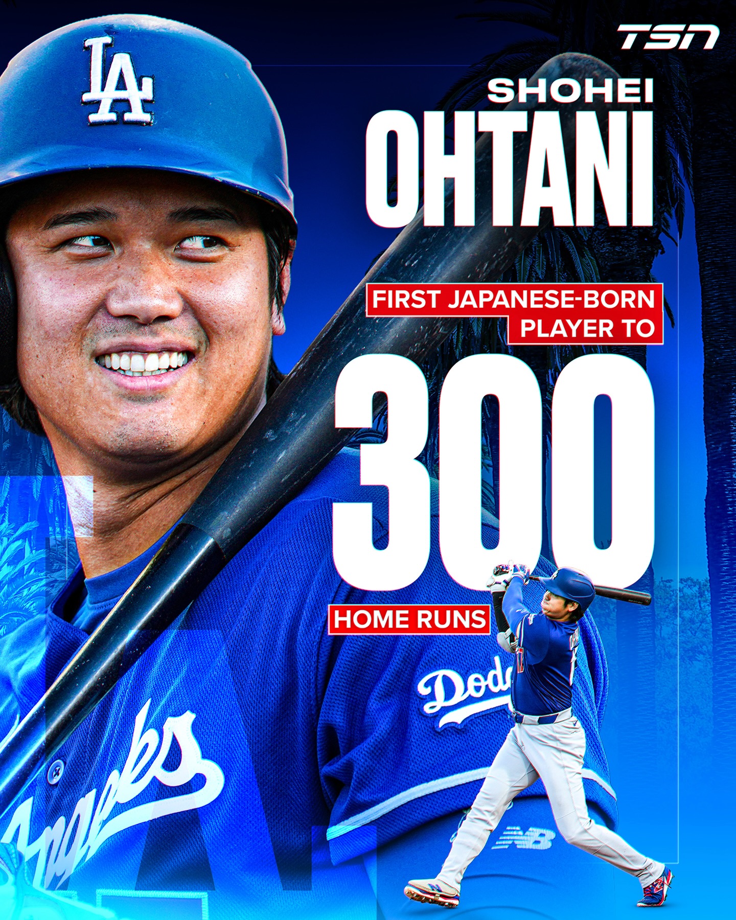 Shohei Ohtani is the FIRST Japanese-born player to hit 300 MLB home runs! ⚾️

(🎥: @mlb)