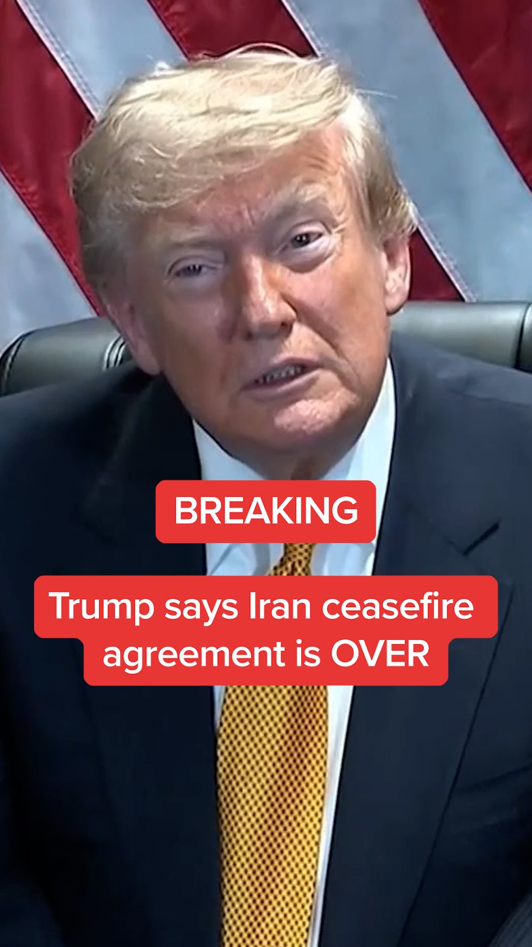 President Trump says the ceasefire agreement between the U.S. and Iran is “over” after the U.S. launched fresh strikes against Iran on Tuesday following reports of attacks on merchant ships in the Strait of Hormuz.
#news #politics