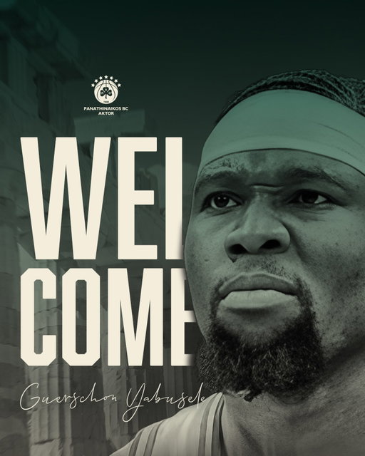 𝐈𝐭’𝐬 𝐨𝐟𝐟𝐢𝐜𝐢𝐚𝐥: 𝐆𝐮𝐞𝐫𝐬𝐜𝐡𝐨𝐧 𝐘𝐚𝐛𝐮𝐬𝐞𝐥𝐞 𝐢𝐬 𝐆𝐫𝐞𝐞𝐧 ☘️

Η ΚΑΕ Παναθηναϊκός AKTOR ανακοινώνει την απόκτηση του Γκερσόν Γιαμπουσέλε για τα επόμενα τρία χρόνια.

———————

Panathinaikos BC AKTOR is pleased to announce the signing of Guerschon Yabusele on a three-year contract.

#WeTheGreens #paobcaktor #Club1908