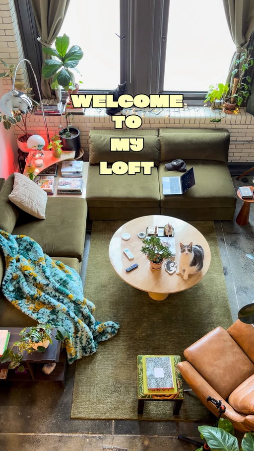 Welcome. 🤍 

#LoftLiving #ApartmentInspo #InteriorDesign #HomeDecor #CozyHome

Apartment Aesthetic • Loft Apartment • Loft Tour • Home Styling • Design Inspiration • Maximalist Decor • Eclectic Home • Moody Interiors • Cozy Corners • Warm Lighting • Vintage Decor • Collected Home • Interior Styling • Home Inspiration • Design Lover • Cat Dad • Industrial Loft