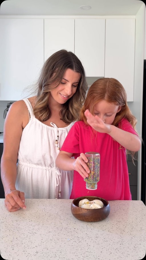 Whenever my 5 year-old asks for sprinkles… this is what I make 🌈🍦🥥

Ditch the over-processed, sugary sprinkles for something more natural or even homemade! This is my go-to recipe for homemade sprinkles 🥥🍦

Comment “SPRINKLES” and I’ll send you the recipe plus a link to all the ingredients I used!