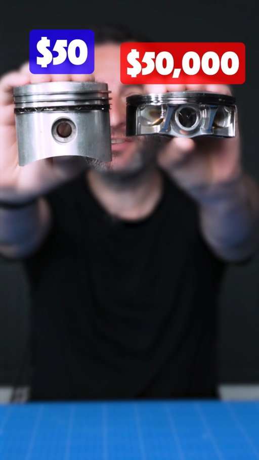 $50 vs $50,000 piston - what's actually different?

#Piston #F1 #Engineering