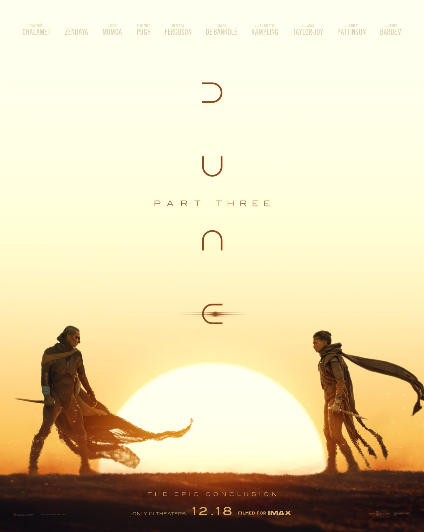 All paths have led to this moment. Experience the epic conclusion. Dune: Part Three only in theaters and IMAX December 18. #DuneMovie  #FilmedforIMAX
