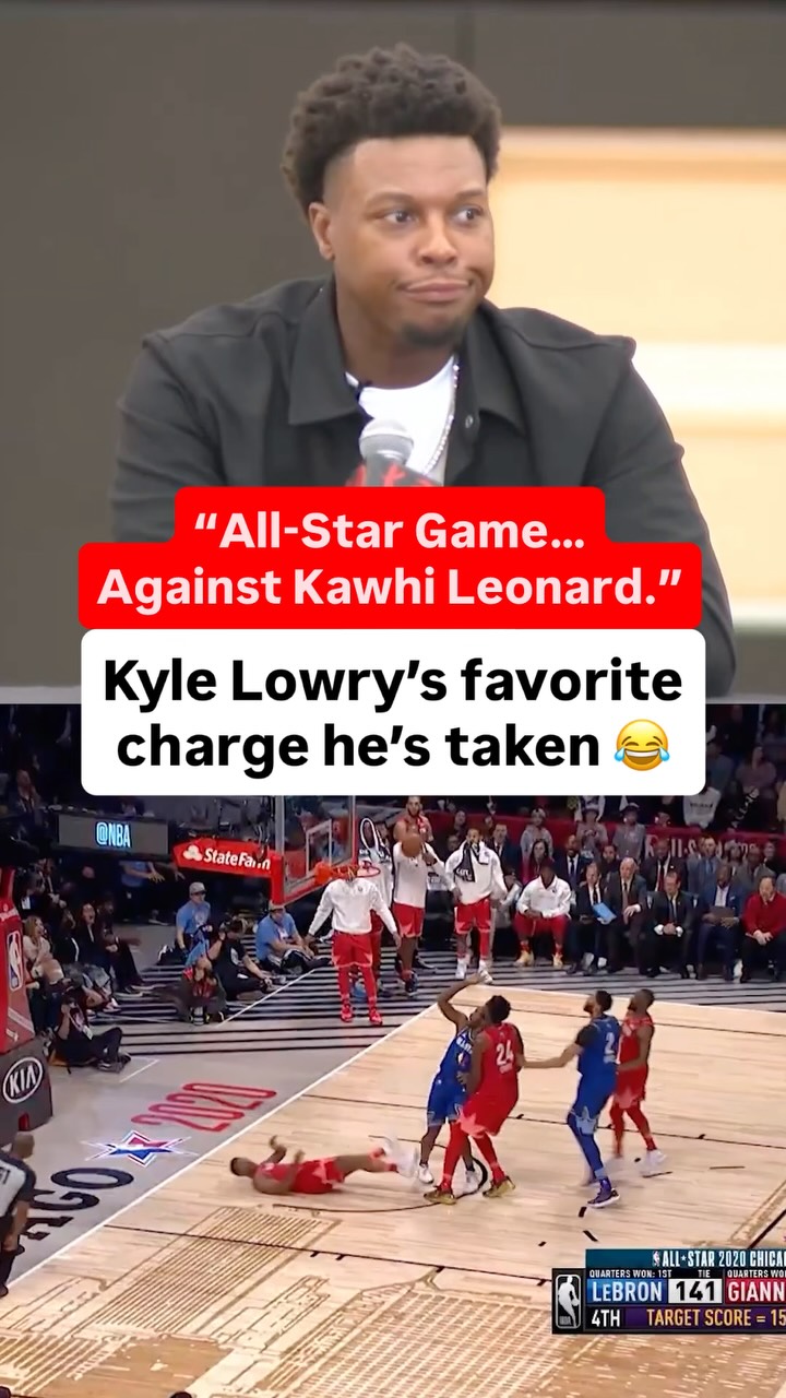 Kyle Lowry says Kawhi still owes him money for taking that charge 🤣 (via @raptors)

#nba #basketball #kawhileonard #kylelowry