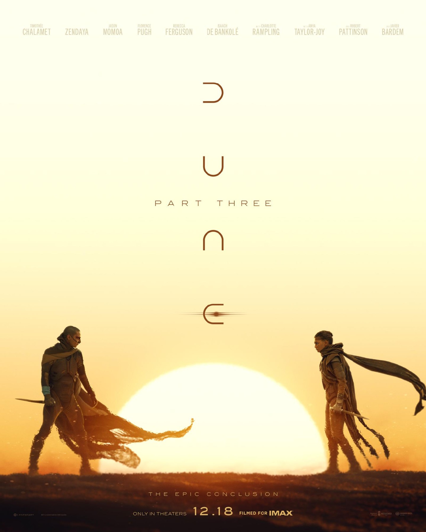 All-new poster for Dune: Part Three in theaters on December 18.