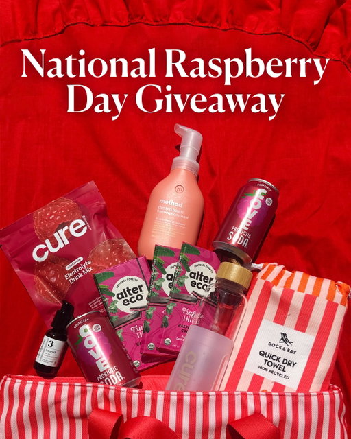 The juiciest holiday deserves the juiciest giveaway. 🩷⁠
⁠
In honor of National Raspberry Day and the launch of our new Raspberry hydration flavor, we teamed up with a few of our favorite fruit-forward brands to give one winner the ultimate berry haul!⁠
⁠
You could win:⁠
💧 @cure Raspberry Electrolyte Drink Mixes⁠
🍫 @altereco_foods Raspberry Crème Truffle Thins⁠
✨ @savorbeauty Raspberry Seed Serum⁠
🏖️ @dockandbay Raspberry Beach Bag + Towel⁠
🫧 @methodproducts dark cherry + raspberry foaming body wash⁠
🥤 @covesoda Raspberry Soda⁠
⁠
To enter:⁠
✓ Follow @cure, @altereco_foods, @savorbeauty, @dockandbay, @methodproducts and @covesoda⁠
✓ Like this post⁠
✓ Tag a raspberry-loving friend in the comments⁠
⁠
Each comment counts as one entry, so tag away.⁠
⁠
Giveaway terms: No purchase necessary. Open to legal residents of the U.S. who are 18 years or older. Giveaway begins 7/8/26 and ends 7/12/26 at 11:59 p.m. PT. One winner will be selected at random and contacted by @cure via DM. This giveaway is in no way sponsored, endorsed, administered by, or associated with Instagram. By entering, participants release Instagram from any responsibility related to this giveaway. Void where prohibited. Full terms apply.⁠
⁠