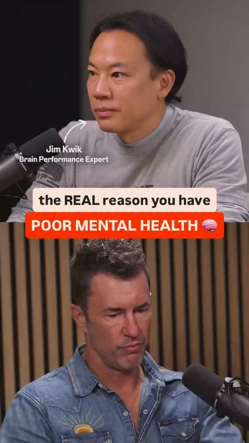 Comment “LIMITLESS” and I will send you a DM with a link to the full pod with me and @jimkwik 

Your mental health is not separate from your body.

For years, I treated my mind like it was floating above the rest of me.

But sleep matters.
Food matters.
Movement matters.
Alcohol matters.
Sunlight matters.
Stillness matters.

If you keep mistreating the body, the brain eventually feels it.

Healing starts with listening.