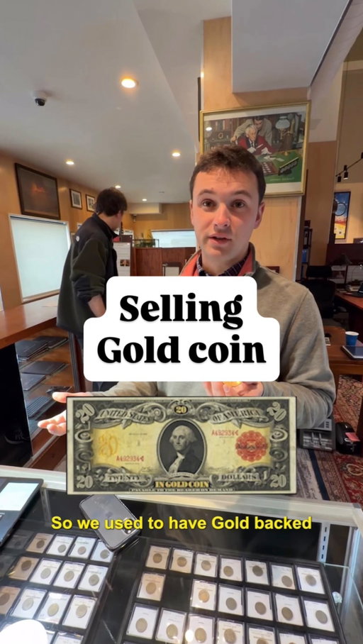The process of selling my Gold Coin to Witter Coin. These 1 ounce gold coins are technically 0.9675 ounces of gold, and used to be more common in circulation around the 1900s. These days, well preserved gold coins like this one can be graded and hold collectible value! Really fun stuff.