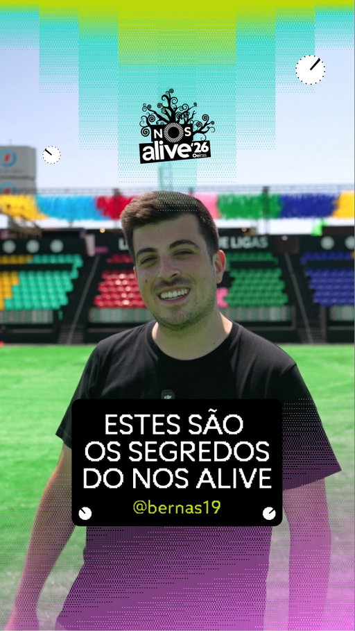 Estes segredos podes contar à vontade. 🗣️

Há muito festival a acontecer fora dos palcos e o @bernas19 revela tudo o que precisas de saber para ter o melhor NOS Alive de sempre. Temos fibra, carregadores, cabines, apps e muitas outras tecnologias a postos para te receber nos próximos dias.